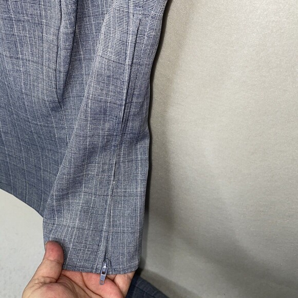 Sag Harbor Vintage Blazer Blue Striped Size 8 Women with Tank and Shoulder pads - Picture 15 of 16